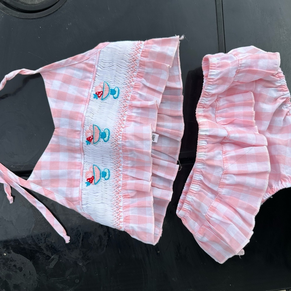 Fantaisie kids smocked two piece